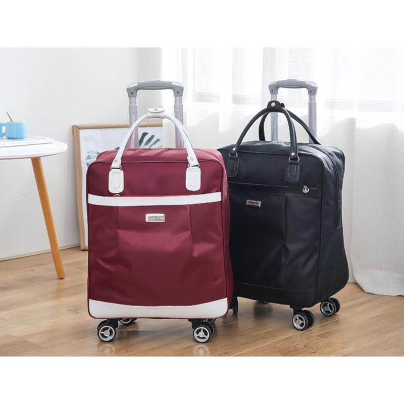 High Quality Canvas Hand Bag Telescopic Trolley Travel Luggage with Spinner Wheels – Luggage and Trolley price