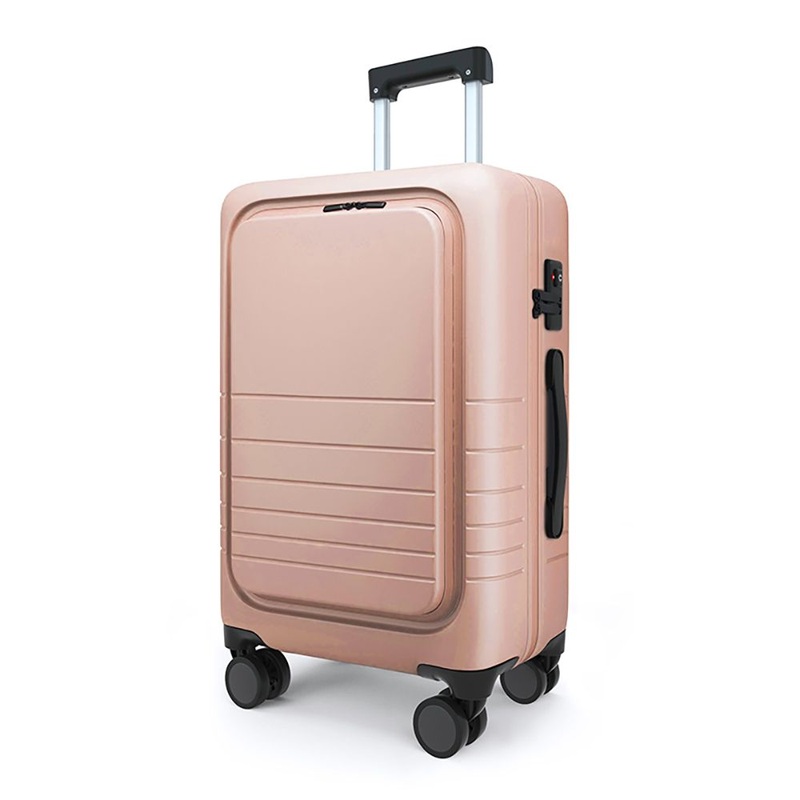 New Style Side Opening of The Front Cover Pink Suitcase – Travel Luggage and Trolley Suitcase price