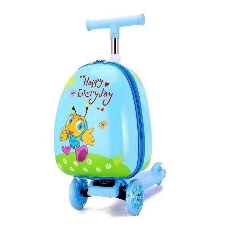 Travelling Rolling Luggage Suitcase Case School Trolley Scooter Bags – Luggage School Bags Scooter and Kids Scooter Luggage price