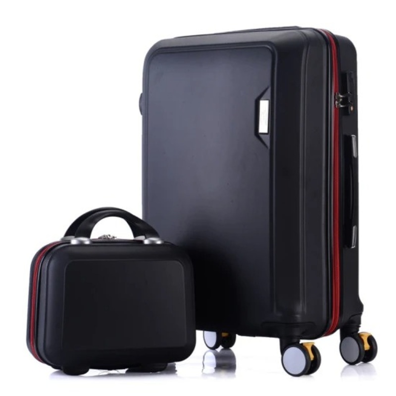 3-Piece Lightweight Hardside Expandable 8-Wheel Spinner Travel Luggage Set, Black 20/24/28 – Cabin Luggage 60cm and Cabin Luggage 60L price