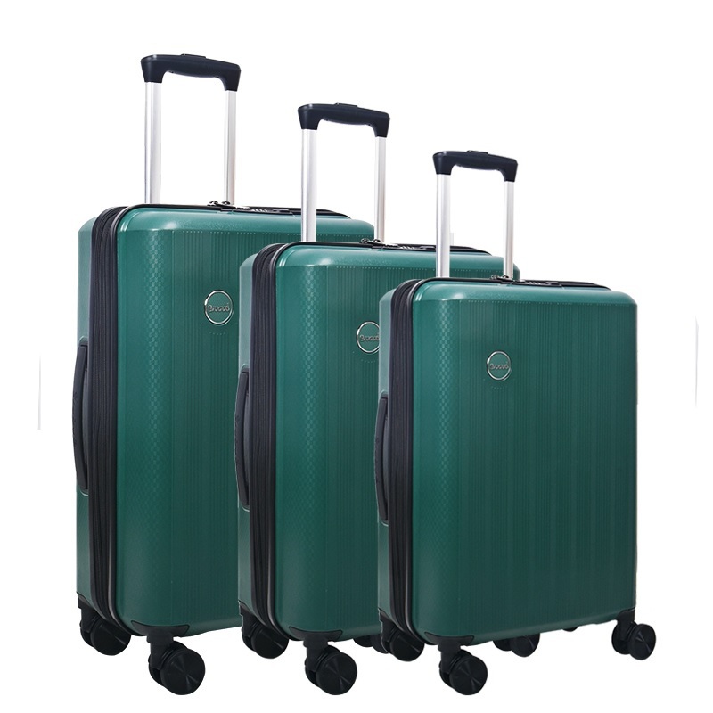 Bubule Simple Suitcase Carry on Luggage Set Zipper Trolley Luggage Ppl01 – Travel Luggage Sets and Trolley Luggage price