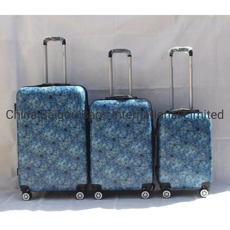 Cheaper Surface Printed Trolley Suitcase 3PCS Set Hard Shell Baggage City Photo Designs – Fashionable Custom Carry on Luggage and Suitcase Travel Bag Set Pattern Printing price