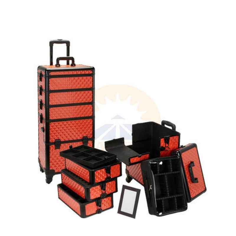 Hard Rolling Makeup Trolley Case for Makeup & Salon – Trolley Case and Toolbox price