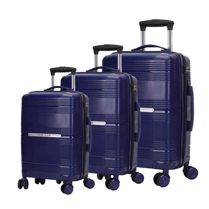 High Quality Cool PP Material Cabin Luggage Light Weight PP Plastic Suitcase – Trolley Luggage and Suitcase price