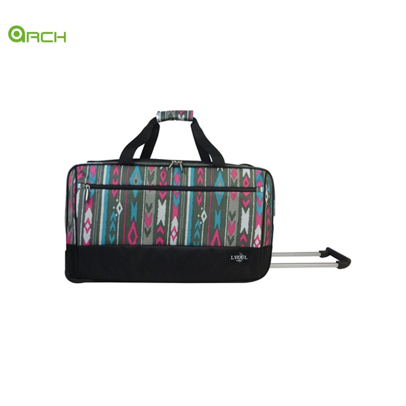 New Style China Factory Travel Trolley Luggage Bag Wheeled Duffle with Printing Material – Travel Bag and Light Case price