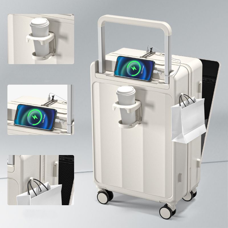 Valise a Main Fashionable Design PC Wide Trolley Carry on Luxury Suitcase Luggage Bag – Front Open Luggage and Traveling Luggages price