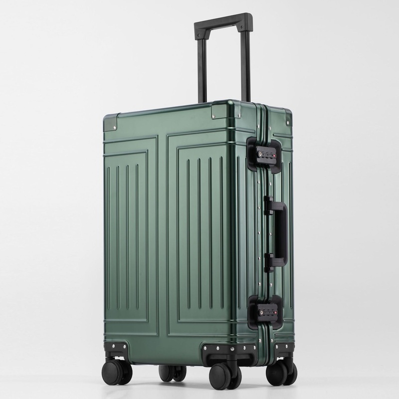 Wholesale Aluminum Alloy Silent Wheel Trolley Suitcase Silent Wheel Trolly Suitcase – Trolley Luggage Set Pric and Aluminium Luggage Suitcase price