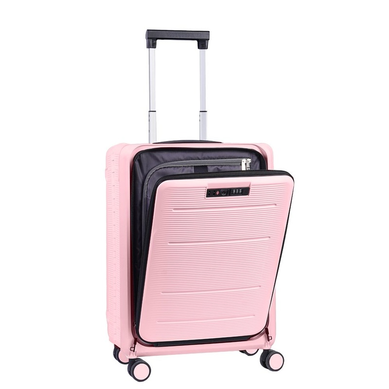 Zdu New up Open with Computer Bag Carry on Luggage Hard Laptop Case – Computer Bag and Fold Rolling Trolley price