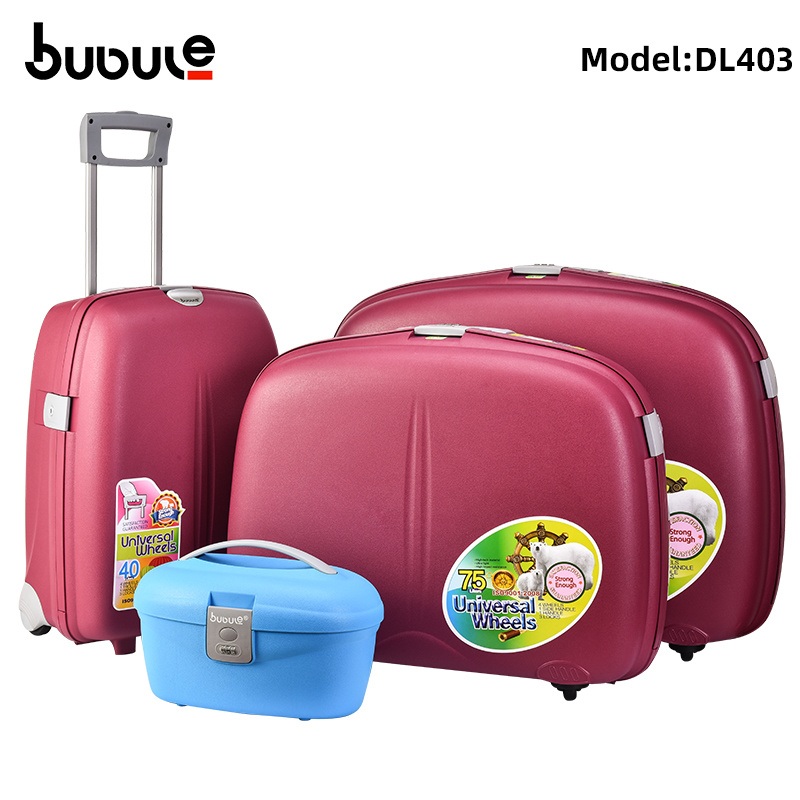 Bubule Custom 4 Piece Rolling PP Carry on Luggage Sets Durable Extra Large Suitcase Dl403 – Luggage Sets on Sale and Cheap Suitcases price