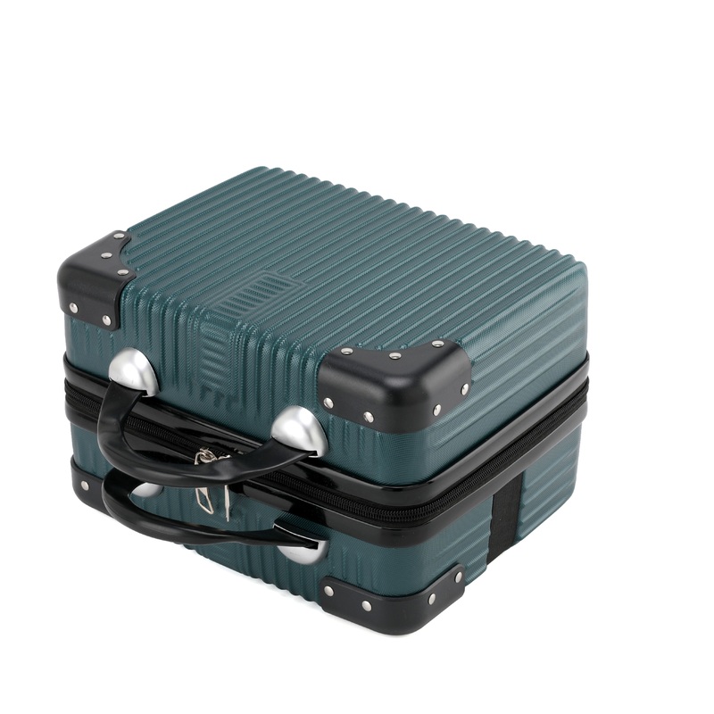 Custom Size Faux Leather Travel Mini Suitcase with Wooden Suitcase Box for Wholesale Vintage Suitcase Decorative – Cosmetic Case and Makeup Case price