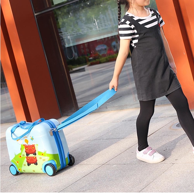 Children s Pulling Strap Ride on Toy Luggage Case and School Bag – Pull Strap Luggage and Ride on Case price