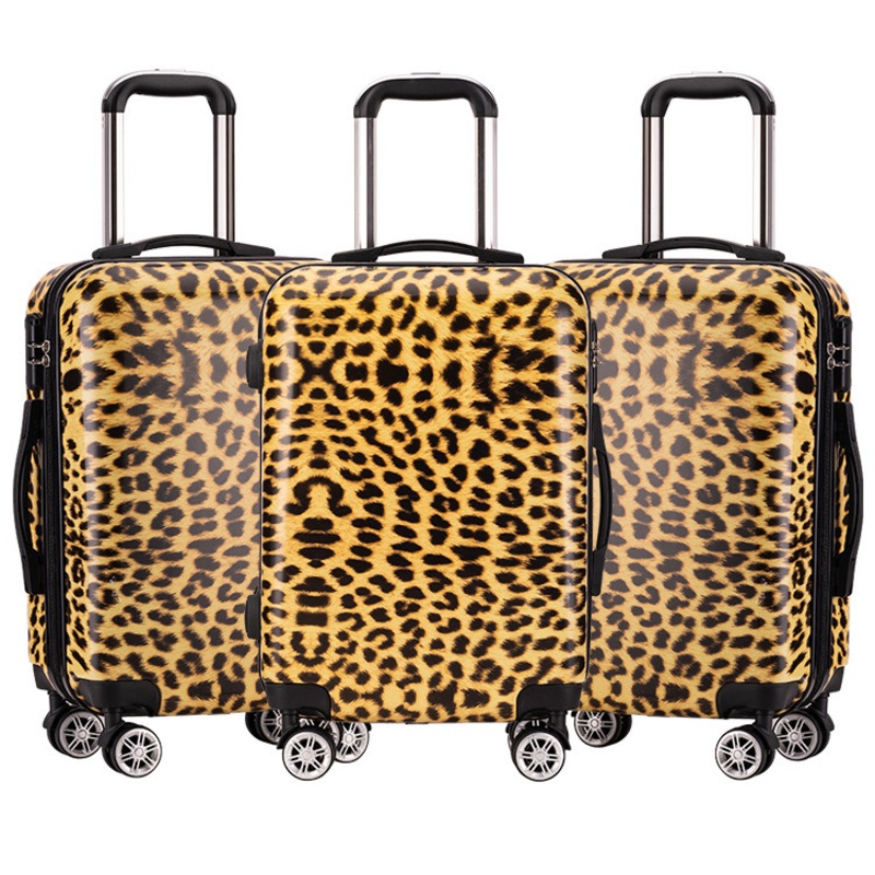 Leopard Print ABS PC Trolley Spinner Baggage Luggage Suitcase – Luggage Suitcase and Trolley Spinner Baggage price