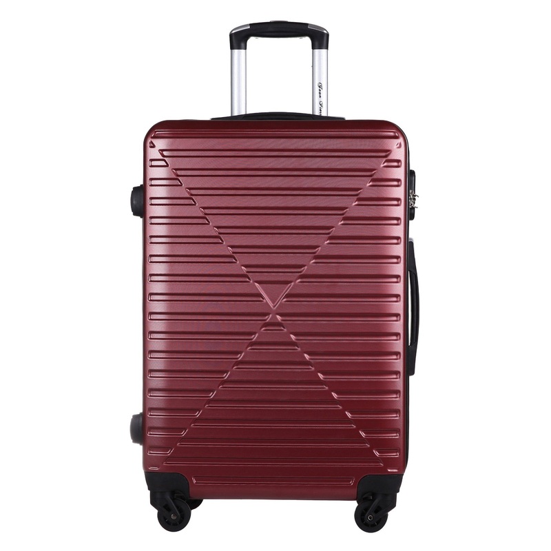 New ABS/PC Hot Sale 4 Wheels Wine Red Luggage Trolley Case Bag Travel Suitcase-8068 – Trolley Case and Travel Bage price