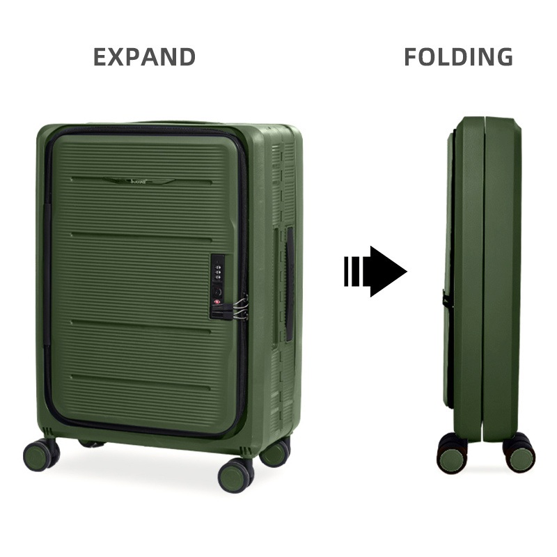PP Foldable Suitcase Business Travel Rolling Luggage Hot Selling Fashion Style Collapsible Trolley Luggage Wholesale – Foldable Luggage and PP Trolley Luggage price