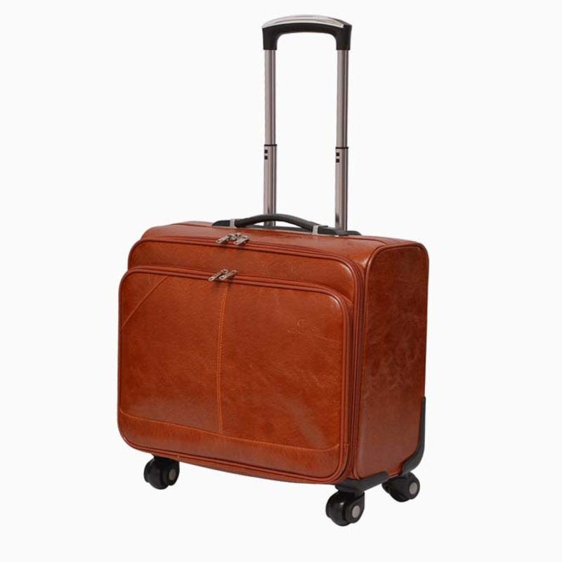 Yx16891 High Quality Customization Middle Cowhide Bag Boarding Travel Trolley Case for Business Travel Luggage with Waterproof – Custom Logo and Aluminum Frame price