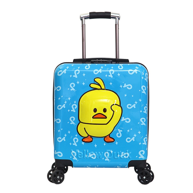 Yx16933 Customized Cartoon Kids Suitcase Box Yellow Zipper Travel Suitcase for Children – Suitcases for Sample and Travel Tow Trolley Bag Suitcase price