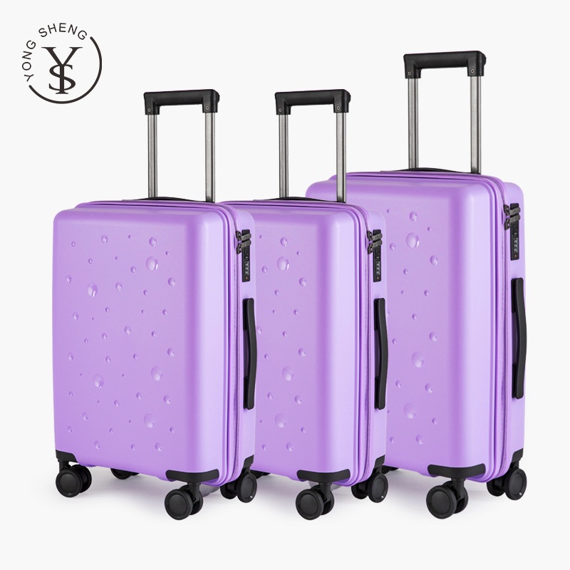 100% PP Material Purple Color Spinner Wheels 3 Pieces Luggage Sets – Suitcase and Luggage price