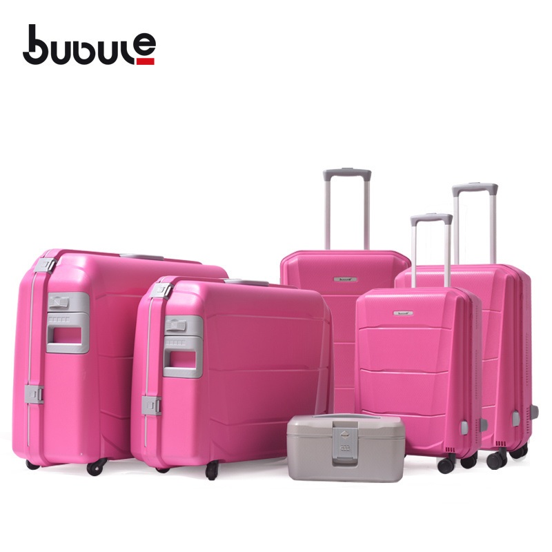 Bubule 5PCS Hard Shell Cabin Carry-on Travel Trolley Luggage (sets AX501) – 5 Piece Luggage Set and Pink Suitcase Set price