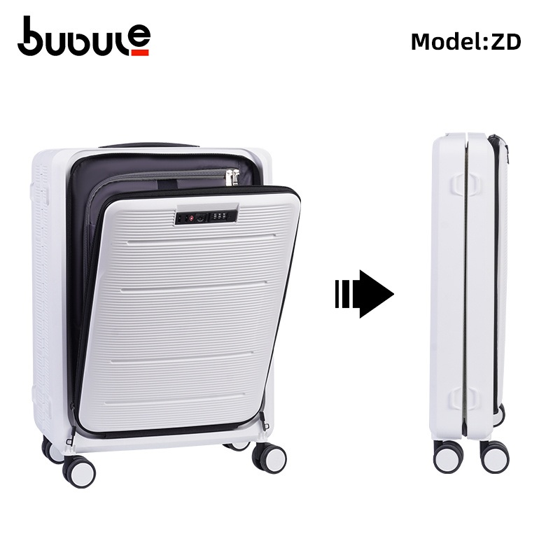 Bubule Zdu Front Open PP Hard Shell Carry on Foldable Luggage Fashionable Waterproof Rolling Suitcase – Foldable Suitcase and PP Suitcase price