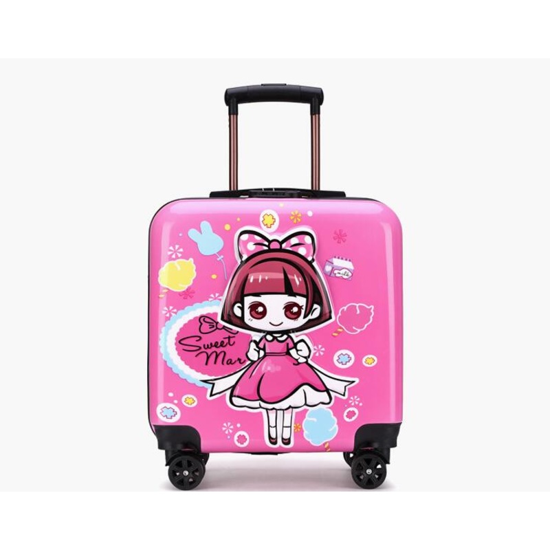 Cartoon Children Suitcase Kids Travel Luggage with 360 Degree Universal Silent Pulley – Luggage and Trolley price