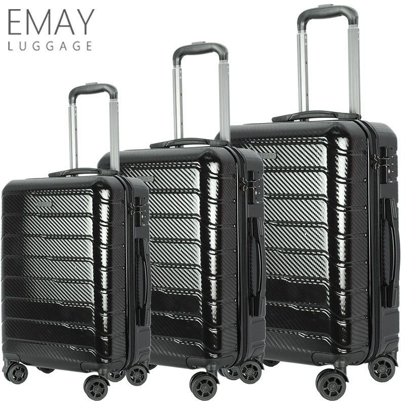 Dongguan Exquisite Factory Making Fashion Design PC Glossy Luggage Travel Suitcase – Trendy Suitcase and Travel Suitcase price