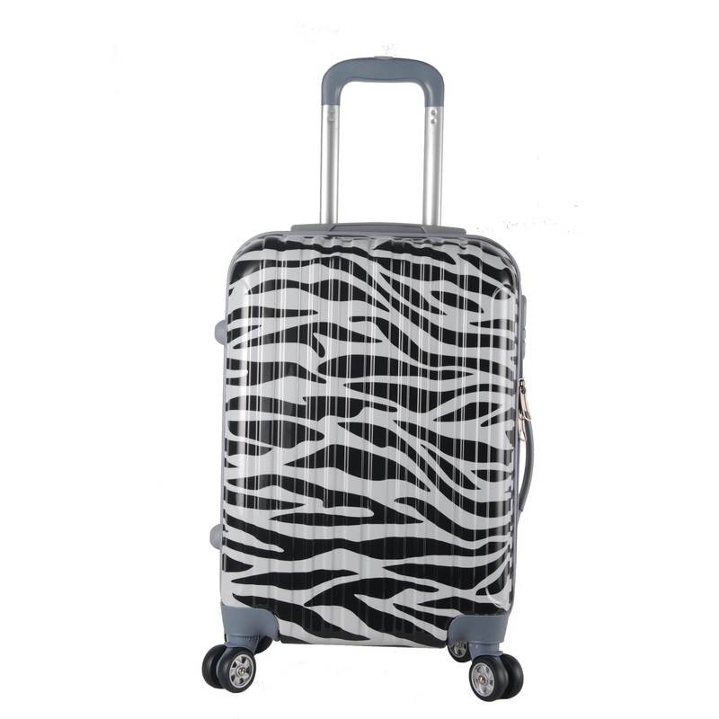 Factory Custom Zebra Print Travel Luggage Bag ABS+PC Printed Suitcase – Luggage Bag and Travel Luggage price