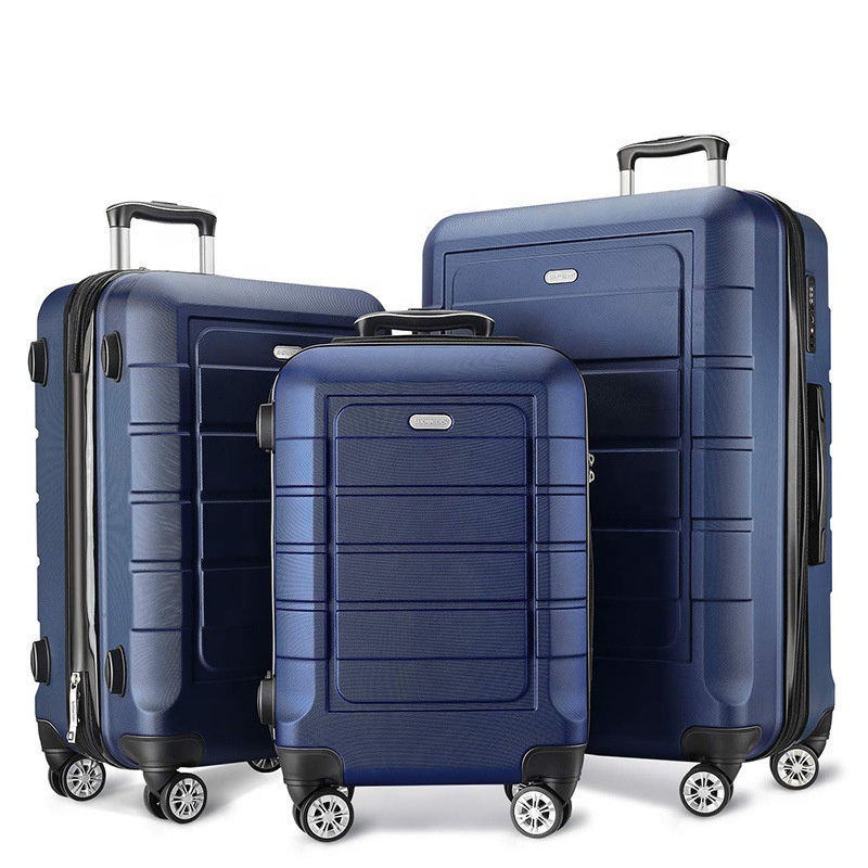 Factory OEM 3 PCS ABS Suitcase Set Travel 20 24 28 Inch Hard Luggage Set – ABS Luggage Sets with Wheels and Luggage Suitcase Set price