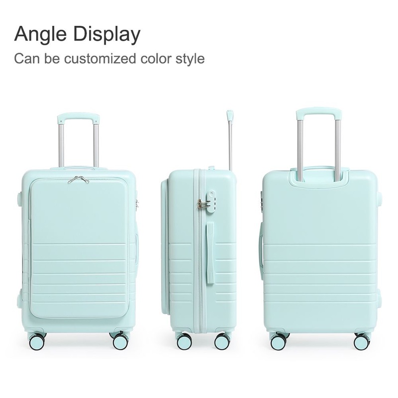 Luggage Wholesale Factory Price Blue Travel Trolley Case Bag Front Open Zipper Suitcase Luggage Sets – 5 Pieces Luggage Sets and Front Pocket Suitcases price