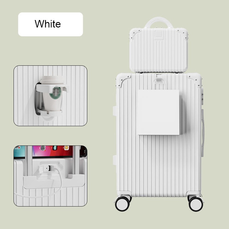 Multifunctional Mother and Son Suitcase Luggage Set – Trolley Luggage and with Cup Holder price