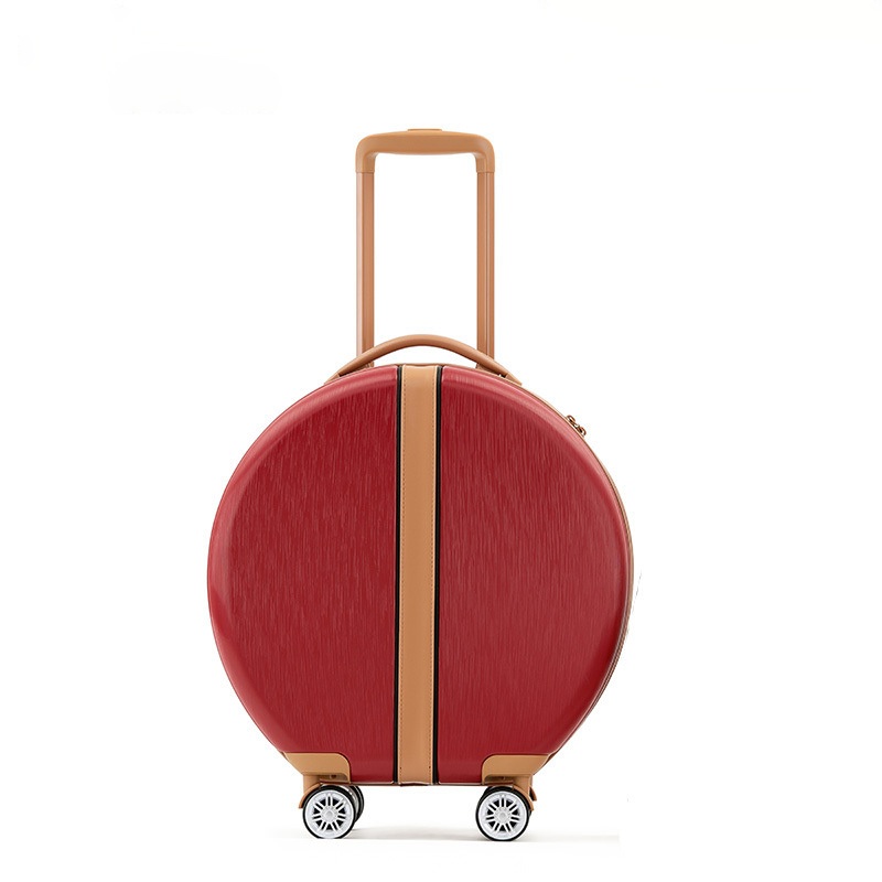 Red Suitcase Round Luggage Carryon Travel Bag – Travel Luggage and Luggage Bag price