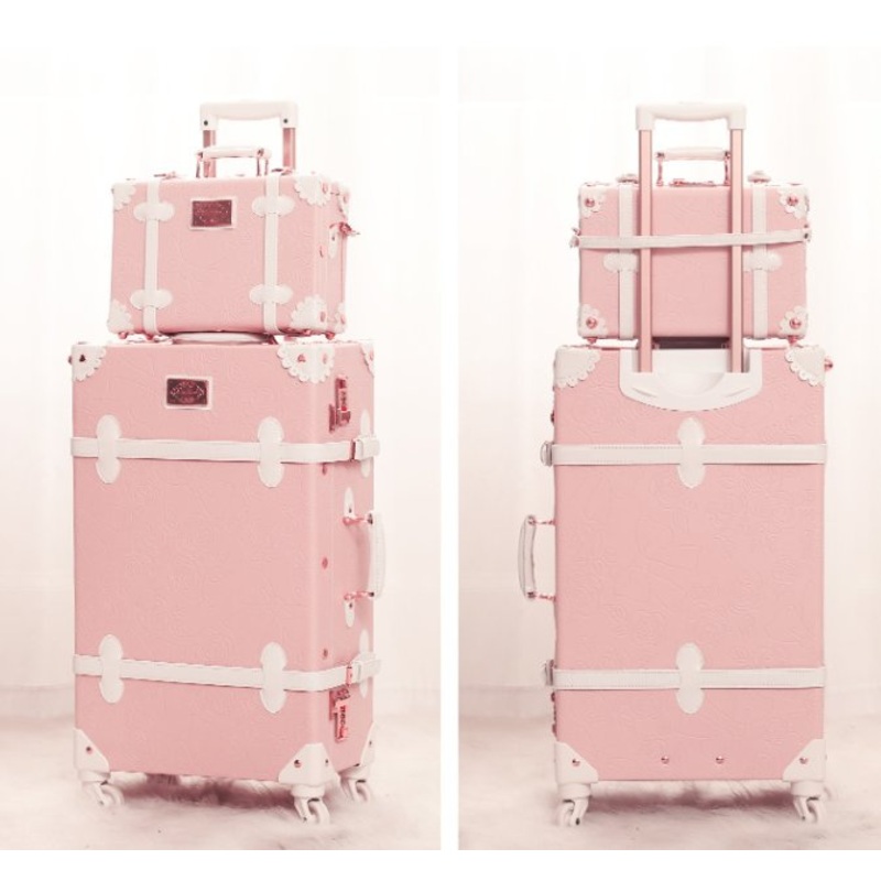 Spinner Vintage Women Suitcase Hand Carry-on Luggage Sets Tarvel Bag Trolley Luggage – Luggage and Trolley price
