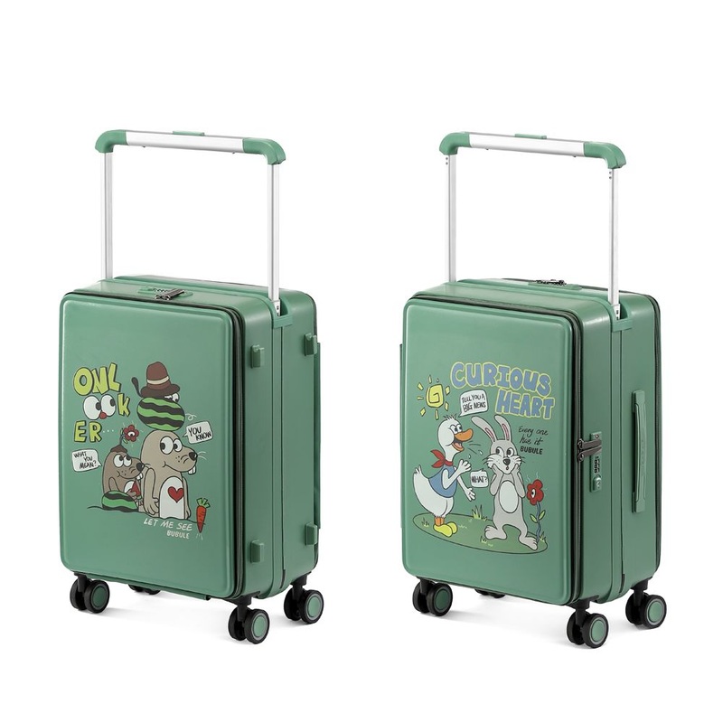 20 Inch Two Side Open Luggage Custom Wide Trolley Suitcase Spinner Wheeled Carry on Luggage – Wide Trolley Luggage and Two Side Open Luggage price