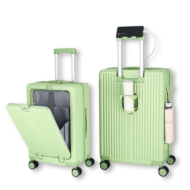 Carry on Luggage with Laptop Pocket Multifunctional PC Suitcase Cup Holder USB – Carry on Luggage and Multifunctional Suitcase price