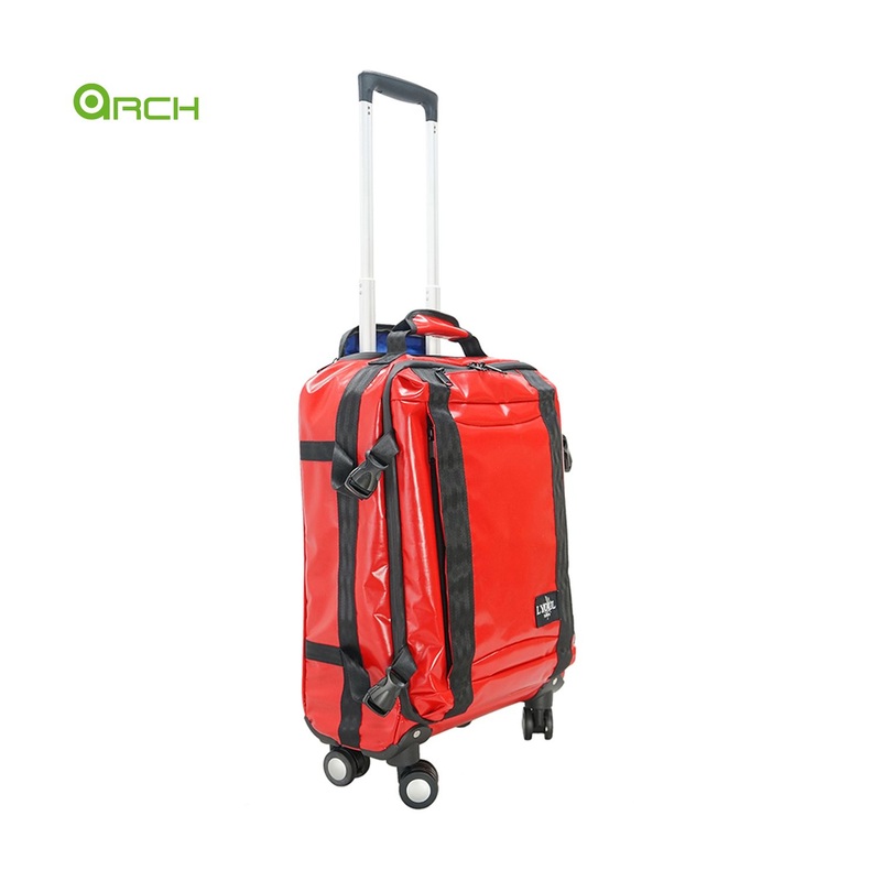 PU Waterproof Luggage Trolley Bag Carry on with Backpack Straps Travel Bag Fg1934co – Luggage and Trolley Luggage price