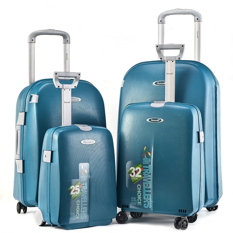 Bubule Away Travel Sale 4 Pieces PP Material Hard Cheap Retro Trolley Luggage (Sets HL) – Hard Shell Travel Case and Wholesale Suitcase price