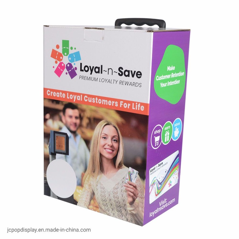 Eco-Friendly Exhibition Display Cardboard Box Trolley Carton Paper Advertising POS Box with Wheel – Recycle Cardboard Luggage Trolley and Folding Paper Trolley Box for Exhibition price