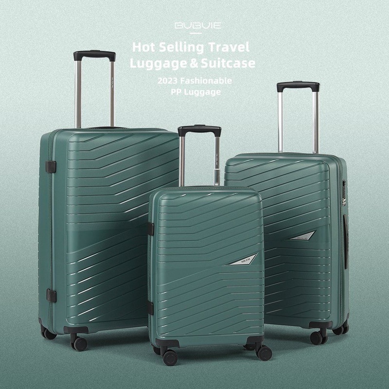 Lightweight PP Material Luggage Bag 3 Pieces Trolley Suitcase Sets for Travel Zipper Luggage with Spinner Wheels – Fashion Luggage Sets and PP Travel Luggage Set price