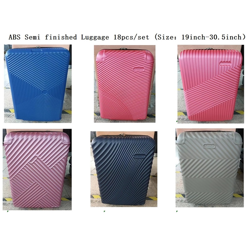 ABS PP Suitcase Semi-Finished Luggage 18 Size /12 PCS Cwithout Assemble Bag Sets Half Finish SKD Travel Luggage Factory Cheap Suitcase – ABS PP Suitcase Semi-Finished Luggage 18 Size and Wholesale SKD Luggage Travel Bag price