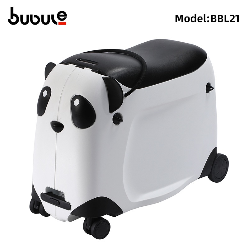 Bubule 21inch Panda Cartoon Rideable Children S Suitcase Children Pull Suitcases by Hand PP Trolley Luggage for Kid – Cartoon Toy and Cute Suitcases price