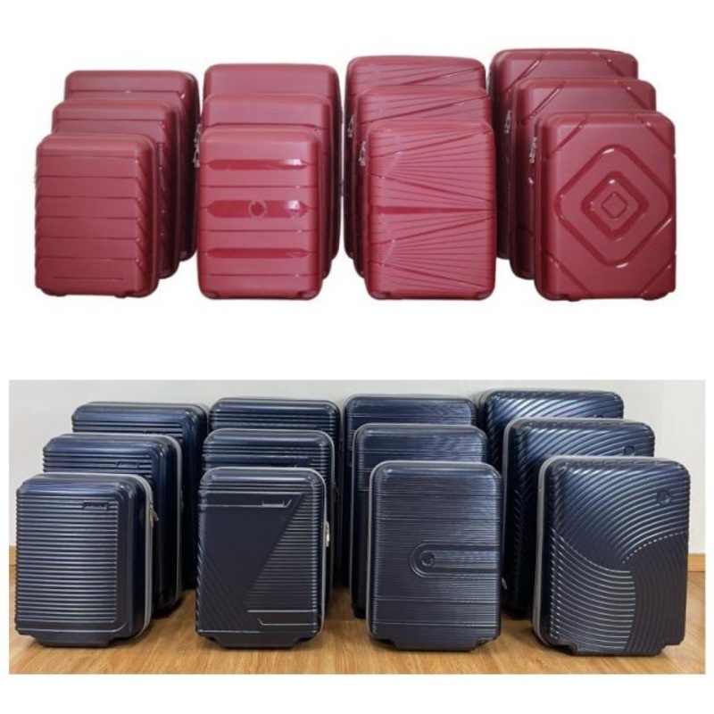 Cheap ABS PP 16PCS Semi-Finished Hardshell Zipper Carry-on Suitcase Wholesale SKD Luggage Travel Bag Sets Aluminum Trolley Tsa Lock 4 Wheels Luggage – ABS PP 12PCS Semi-Finished Hardshell Luggage and Wholesale SKD Luggage Travel Bag price