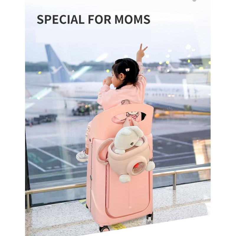 Kids Luggage with Child Seat Ride on Children Suitcase Trolley Travel Bag – Factory Cheap Kids Luggage with Child Seat PC and Ride on Children Suitcase Trolley Travel Bag price