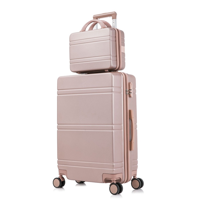 Top Selling cosmetic Case with Strap Carry on Trolley Suitcase 4 Mute Spinner Wheels ABS PC PP Kids Luggage Set for Business Trip /School Student 1420 – ABS PC PP Luggage Carry on Polyyester and PC Luggage Hardshell Luggage cosmetic Case price