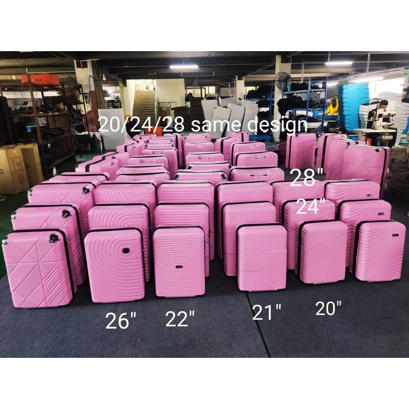Cheap ABS 18PCS Hardshell Zipper Suitcase Wholesale SKD Luggage Sets Aluminum Trolley – ABS 18PCS Hardshell Luggage and Wholesale SKD Luggage Travel Bag price