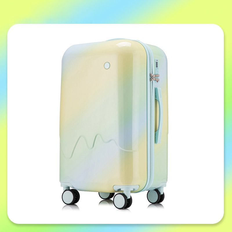 Gradient Ice Cream Custom Travel Suitcase Luggage with Cup Holder – Suitcase and Stock Luggage price