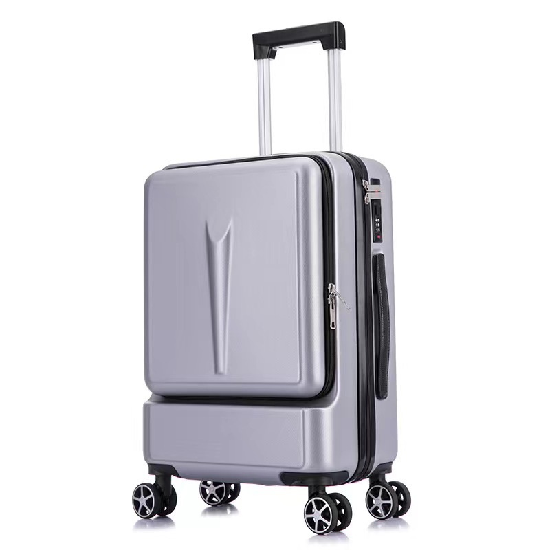 High Quality Customized Travel Bag Men Women Fashionable PC Hard Shell Zipper Suitcase Aluminum Frame Carry on Luggages Front Open Laptop Pocket – Customized Travel Bag Men Women Fashionable and PC Hard Shell Zipper Suitcase Aluminum Frame price