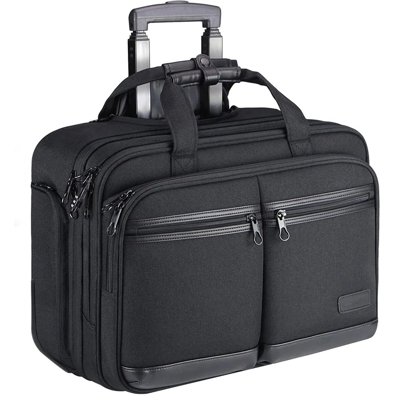 High Quality Rolling Laptop Bag Fits up to 17.3 Inch Laptop Waterproof Overnight Trolley Luggage Business Bag – Trolley Backpack and Bolso price