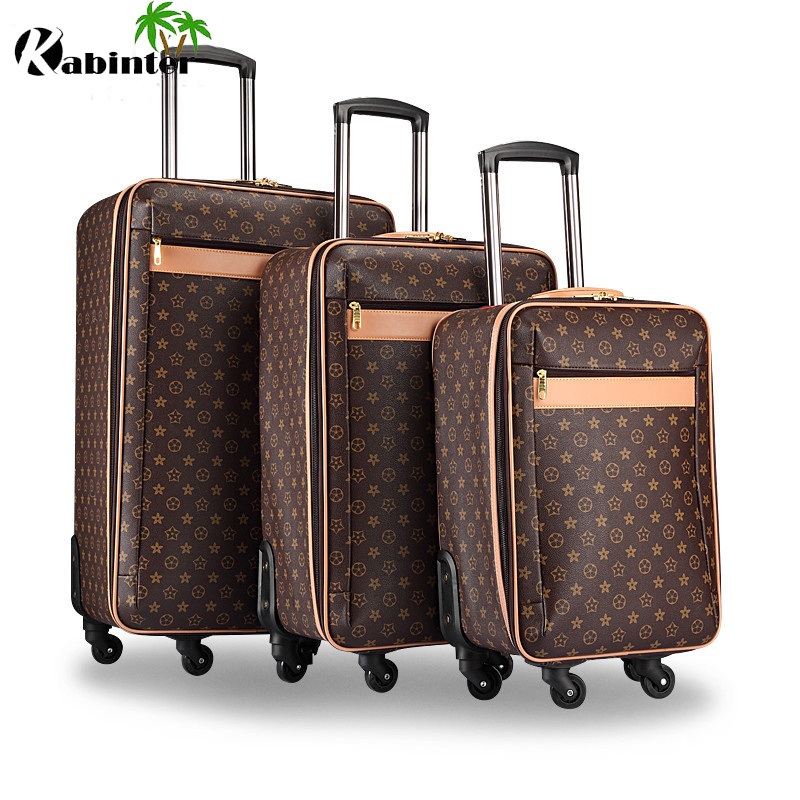 High Quality Trolley Luggage 20/24/28 PU Leather Travel Luggage Set – PU Luggage and Luggage price