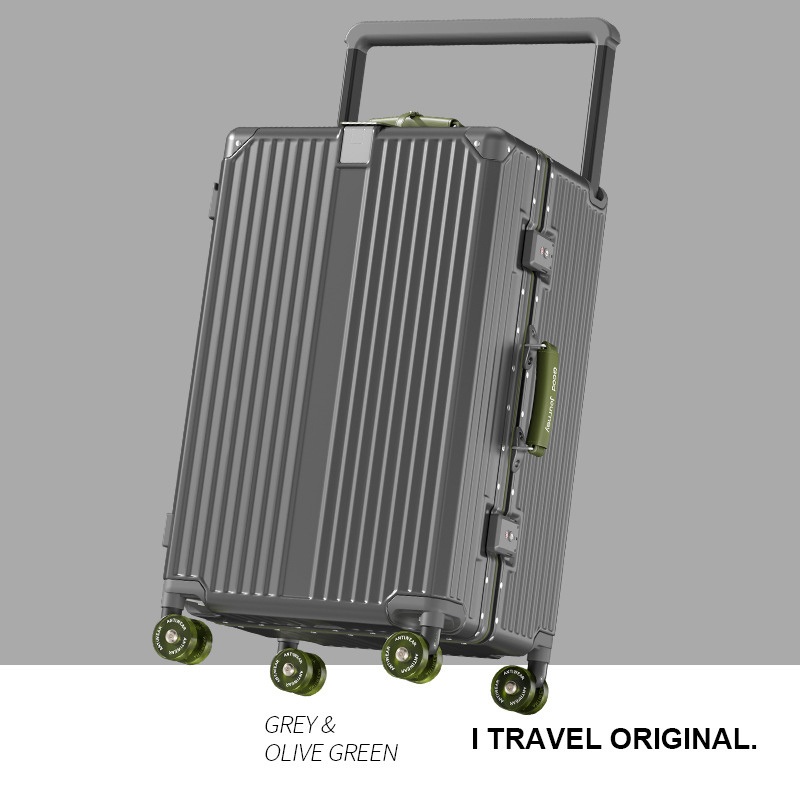 Large Capacity Wide Pull Rod Aluminum Frame Silent Wheel Travel Suitcase Luggage – Suitcase and Stock Luggage price