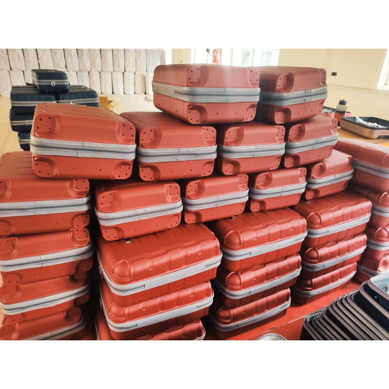PP ABS Semi-Finished Luggage 12PCS SKD Packing Luggage Sizes Factory Outlet Cheap Suitcase – ABS PP 12PCS Semi-Finished Hardshell Luggage and Wholesale SKD Luggage Travel Bag price