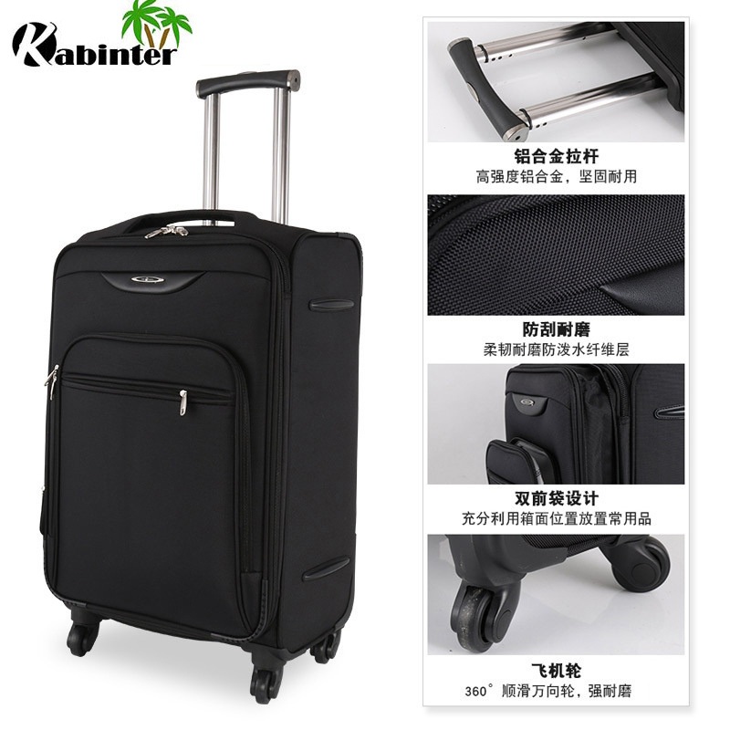 Soft Trolley Luggage with Spinner Wheels 20/24 Travel Luggage Business Luggage – Luggage and Luggage Bag price